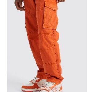 Orange Cargo Pants